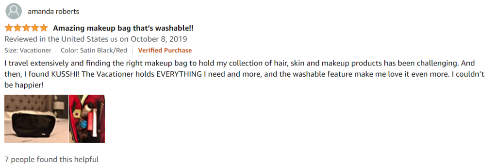 Kusshi Vacationer Make-up Bag User Review