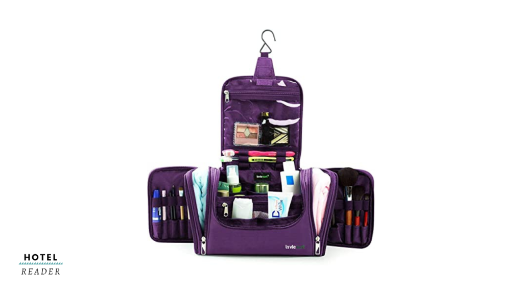 Lavievert Portable Travel Kit Organizer- Best Toiletry Bags for Hotel Travelers